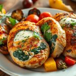 Air Fryer Oven Stuffed Chicken Breast
